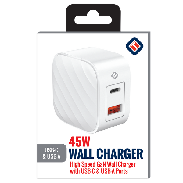 45W GaN Dual Port Wall Charger