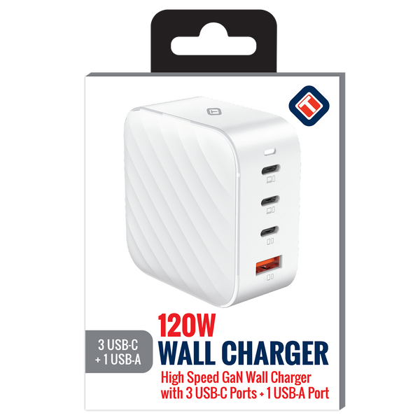 120W GaN Multi Port Wall Charger