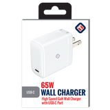 65W GaN Single USB-C Port Wall Charger