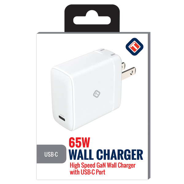 65W GaN Single USB-C Port Wall Charger